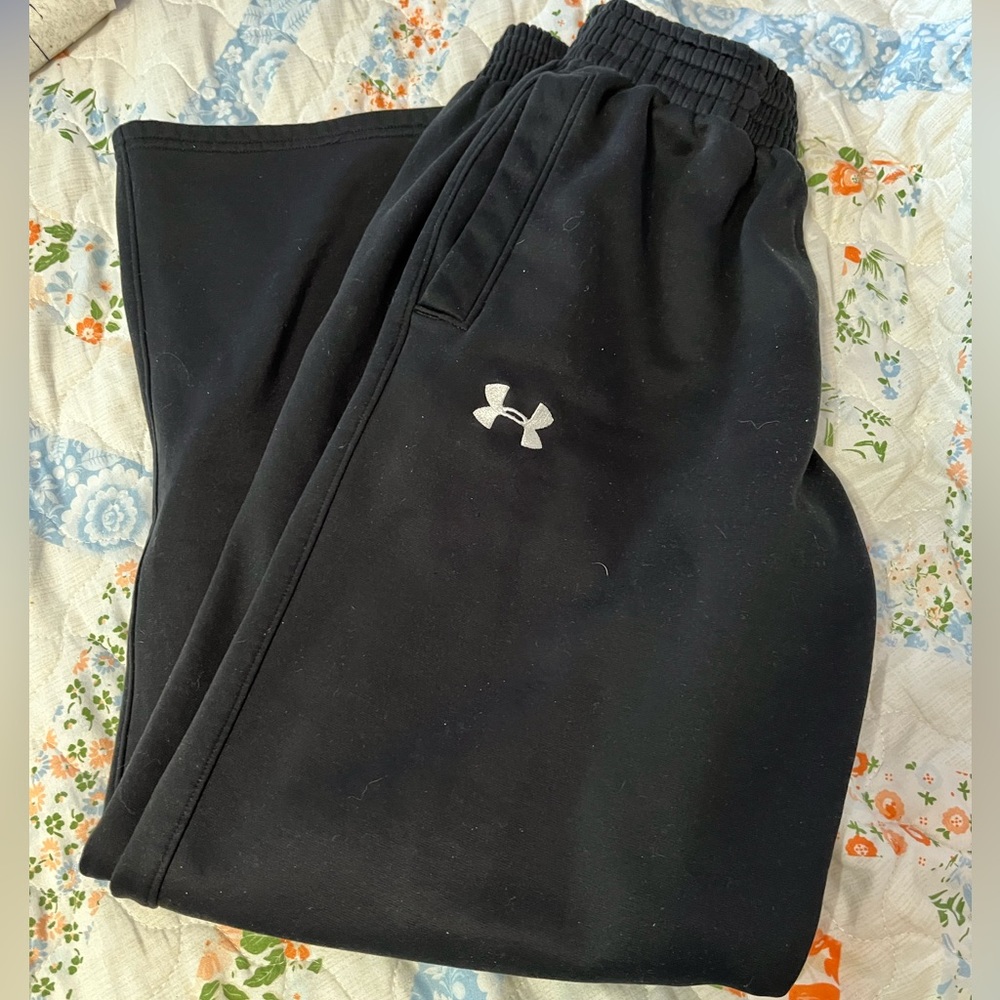Black Under Armour sweat pants